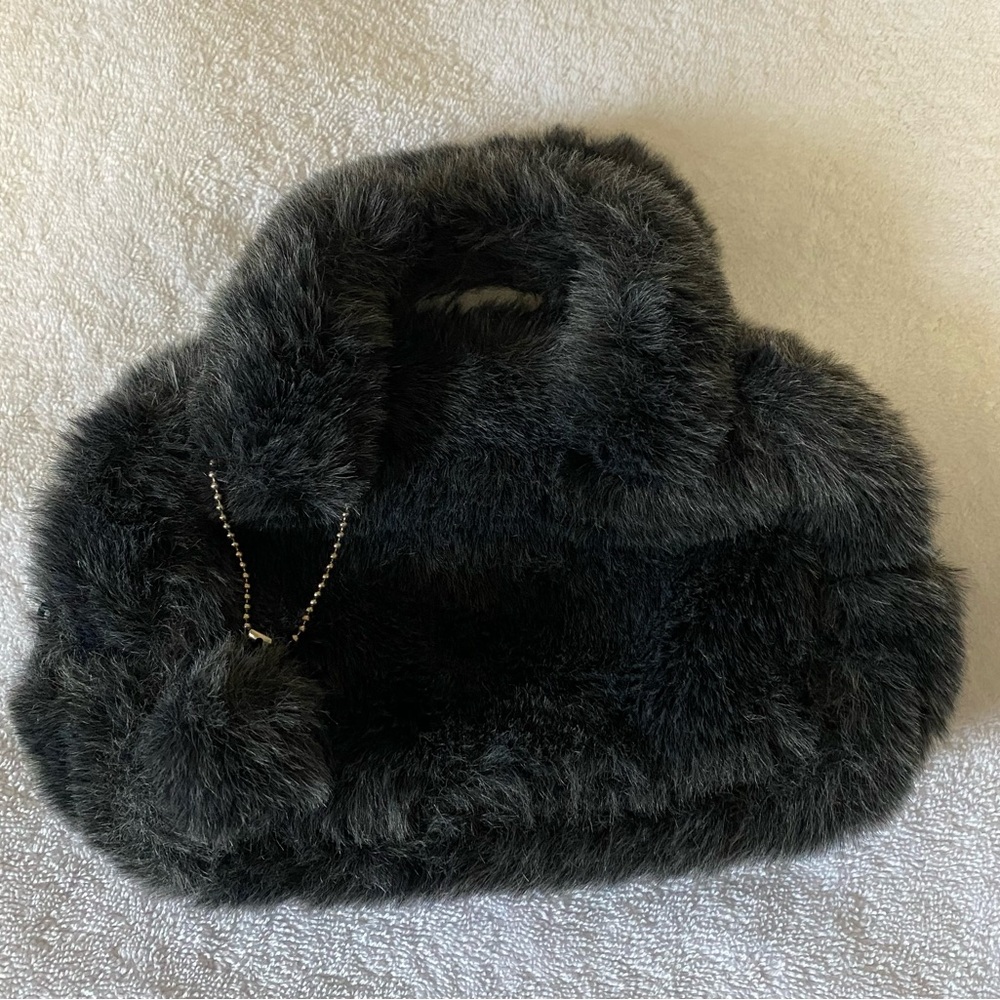 Vintage fake fur Fiorucci hand bag